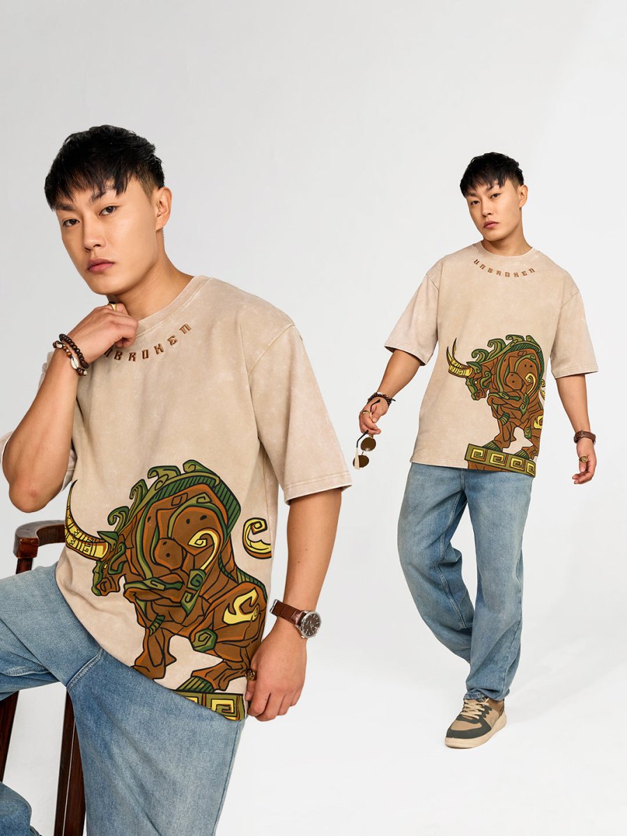 Aztec Bull Embroidered