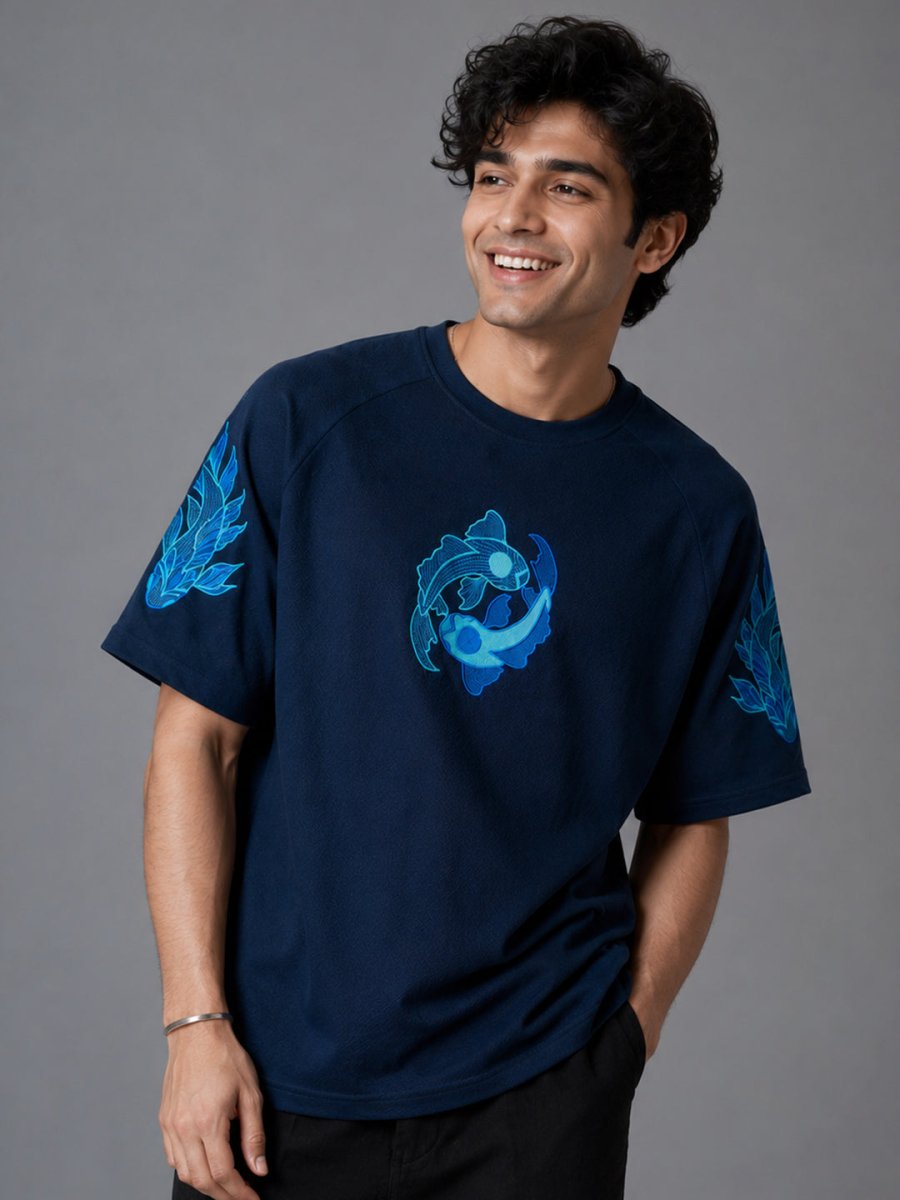 Koi Embroidered
