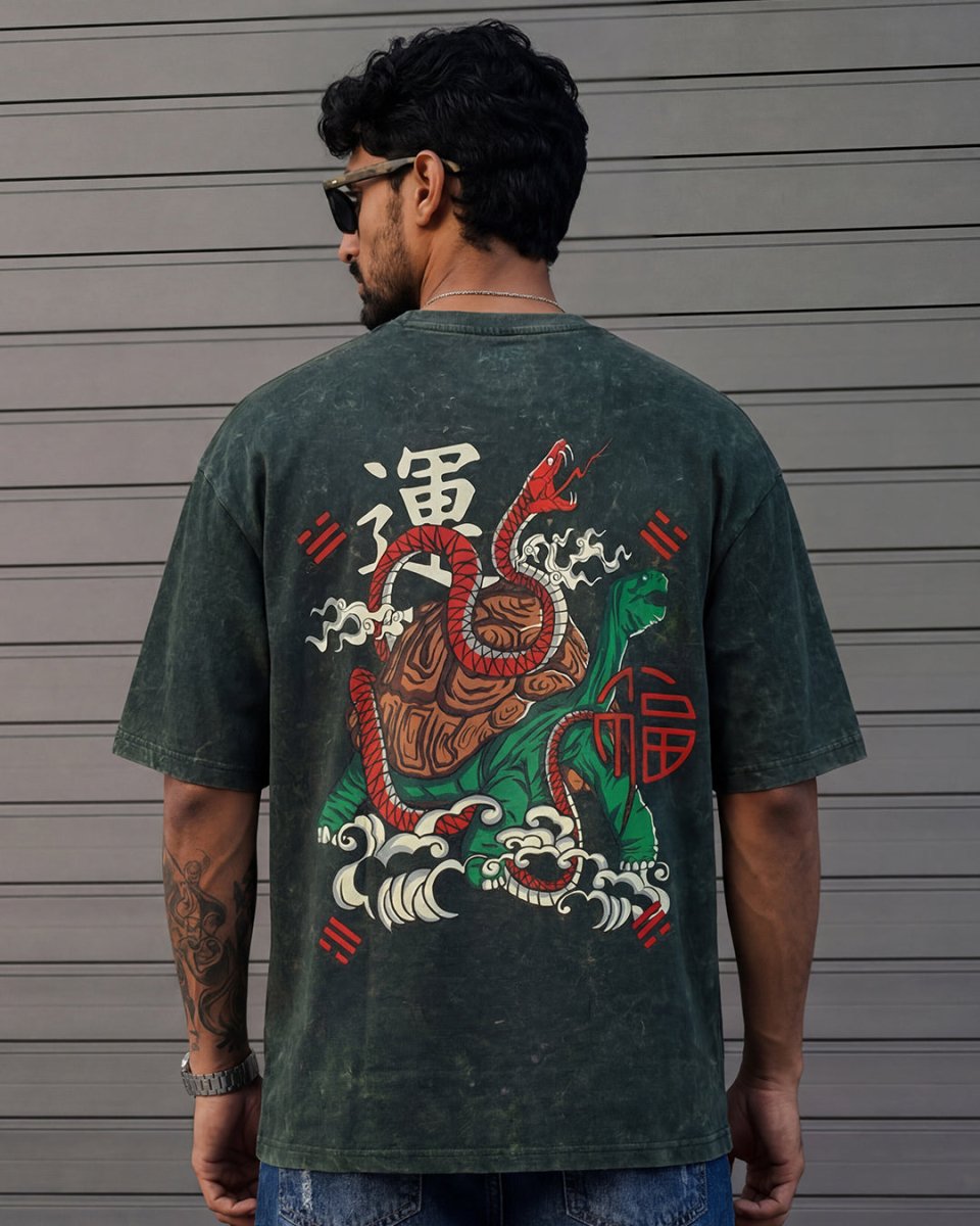 Mythical Tortoise  Embroidered