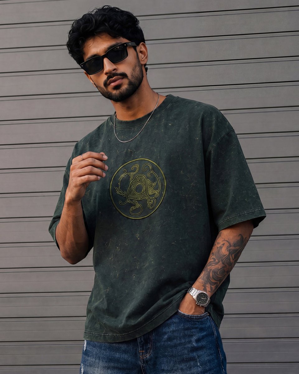 Mythical Tortoise  Embroidered